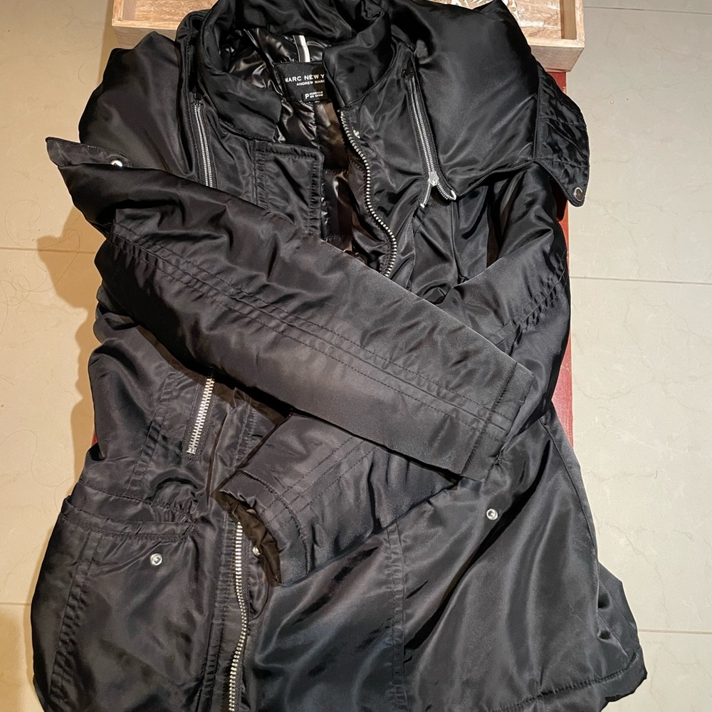 Mark New York Black Puffer Jacket Black size S
